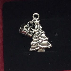 Silver Christmas  Tree European Charm